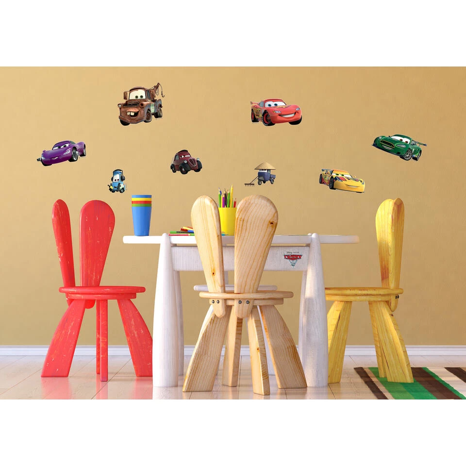 Disney Muursticker - Cars - Rood, Geel En Groen - 65 X 85 Cm - 600205 2 Disney Muursticker - Cars - Rood, Geel En Groen - 65 X 85 Cm - 600205 - Afbeelding 2