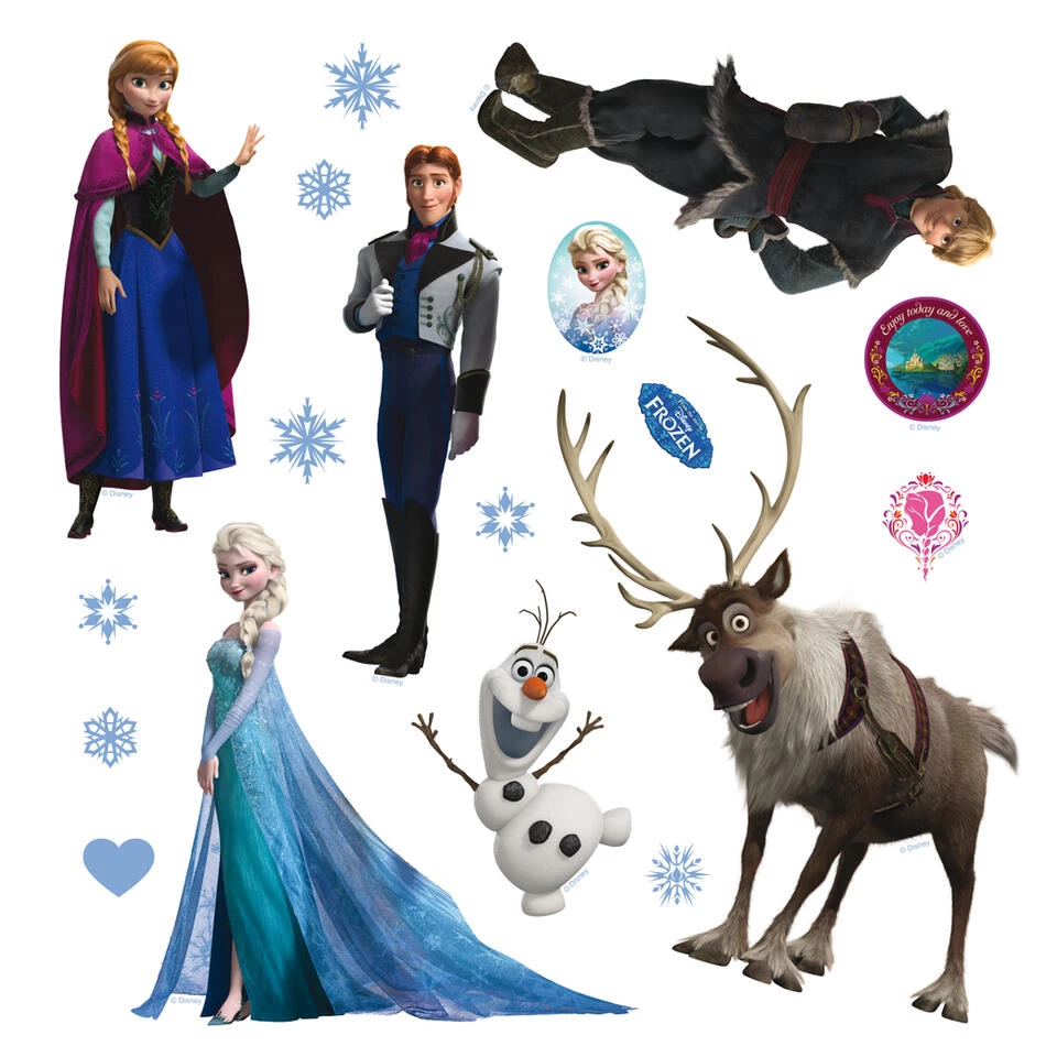 Disney Muursticker - Frozen - Blauw, Paars En Bruin - 30 X 30 Cm - 600214 1 Disney Muursticker - Frozen - Blauw, Paars En Bruin - 30 X 30 Cm - 600214