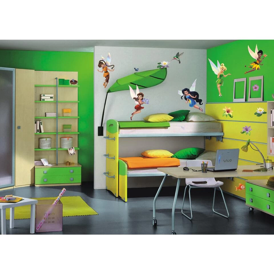 Disney Muursticker - Feeën - Groen, Geel, Rood En Blauw - 65 X 85 Cm - 600193 2 Disney Muursticker - Feeën - Groen, Geel, Rood En Blauw - 65 X 85 Cm - 600193 - Afbeelding 2