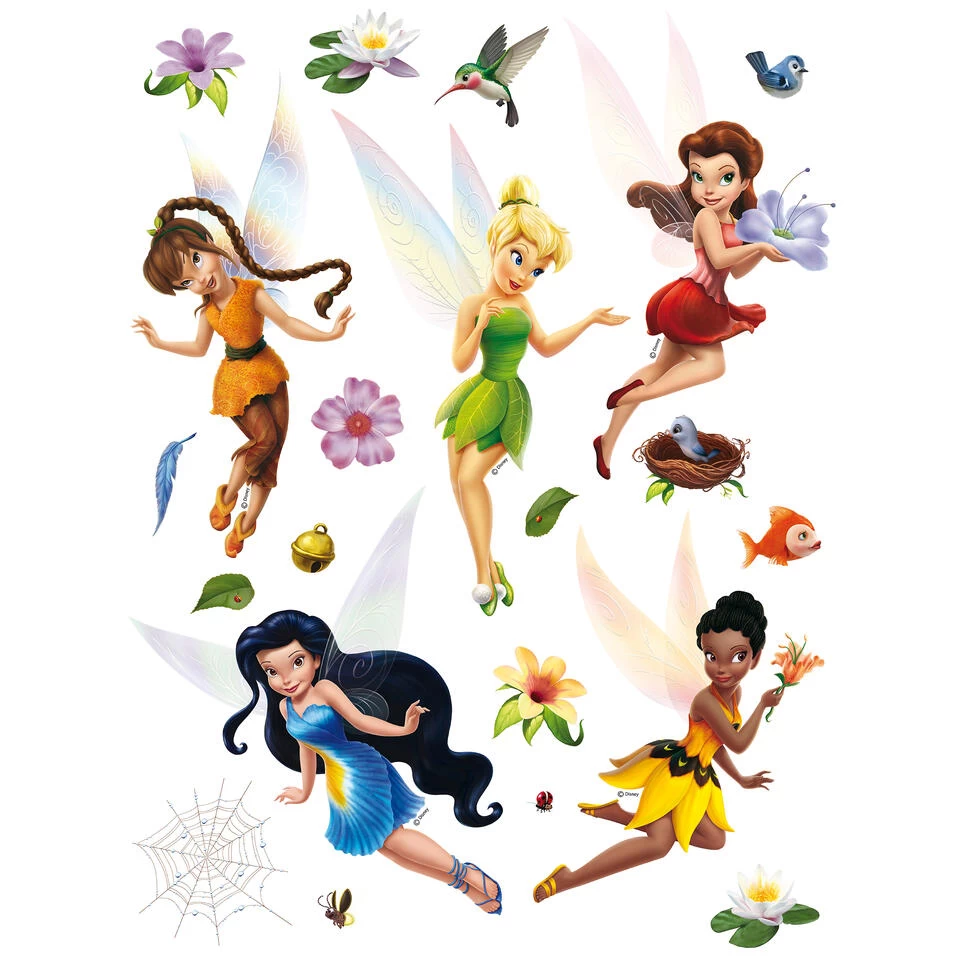 Disney Muursticker - Feeën - Groen, Geel, Rood En Blauw - 65 X 85 Cm - 600193 1 Disney Muursticker - Feeën - Groen, Geel, Rood En Blauw - 65 X 85 Cm - 600193