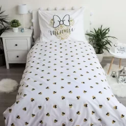 Disney Minnie Mouse Dekbedovertrek Gold - Eenpersoons - 140 X 200 Cm - Katoen 6 Disney Minnie Mouse Dekbedovertrek Gold - Eenpersoons - 140 X 200 Cm - Katoen -Disney 1000025431 0102