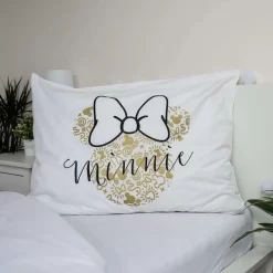 Disney Minnie Mouse Dekbedovertrek Gold - Eenpersoons - 140 X 200 Cm - Katoen 7 Disney Minnie Mouse Dekbedovertrek Gold - Eenpersoons - 140 X 200 Cm - Katoen -Disney 1000025431 0103