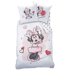 Disney Minnie Mouse Dekbedovertrek Cute - Eenpersoons - 140 X 200 Cm - Katoen