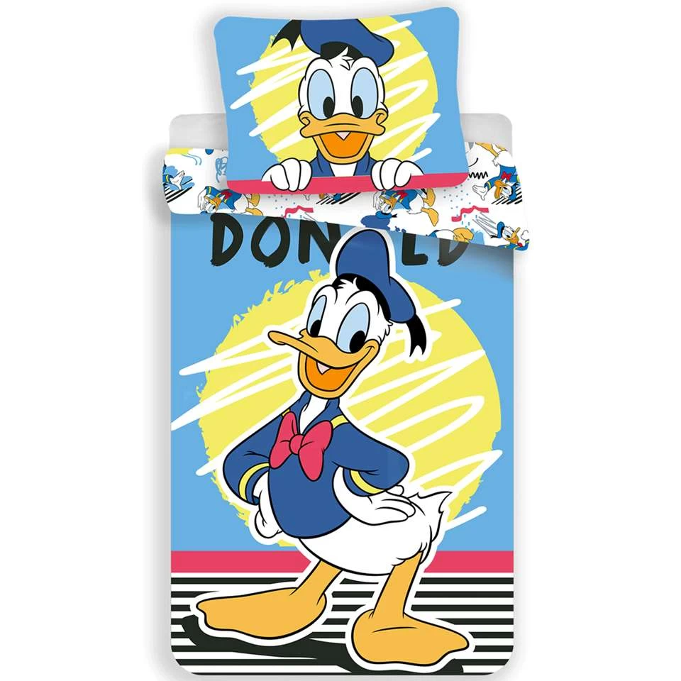 Disney Donald Duck Dekbedovertrek - Eenpersoons - 140 X 200 Cm - Katoen 1 Disney Donald Duck Dekbedovertrek - Eenpersoons - 140 X 200 Cm - Katoen