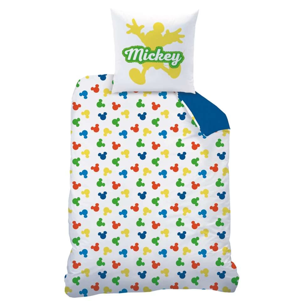 Disney Mickey Mouse Dekbedovertrek Happy - Eenpersoons - 140 X 200 Cm - Katoen 2 Disney Mickey Mouse Dekbedovertrek Happy - Eenpersoons - 140 X 200 Cm - Katoen - Afbeelding 2