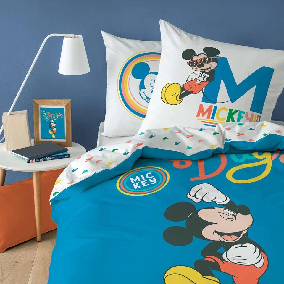 Disney Mickey Mouse Dekbedovertrek Good Days - 140 X 200 Cm - Katoen 3 Disney Mickey Mouse Dekbedovertrek Good Days - 140 X 200 Cm - Katoen - Afbeelding 3
