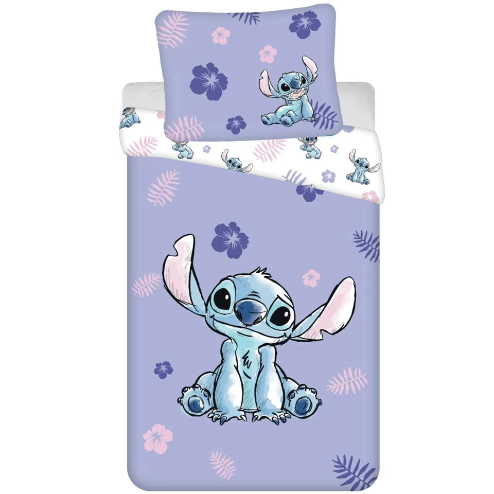 Disney Lilo & Stitch Dekbedovertrek Flower - Eenpersoons - 140 X 200 Cm - Katoen 1 Disney Lilo & Stitch Dekbedovertrek Flower - Eenpersoons - 140 X 200 Cm - Katoen