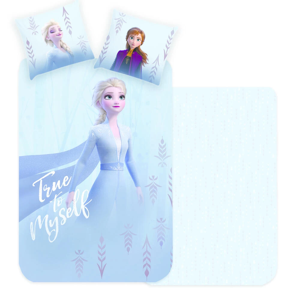 Disney Frozen Dekbedovertrek True To Myself - 140 X 200 Cm - Katoen 1 Disney Frozen Dekbedovertrek True To Myself - 140 X 200 Cm - Katoen
