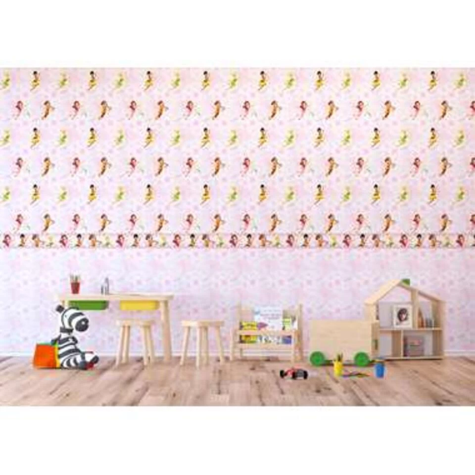 Disney Zelfklevende Behangrand - Feeën - Zacht Roze - 14 X 500 Cm 2 Disney Zelfklevende Behangrand - Feeën - Zacht Roze - 14 X 500 Cm - Afbeelding 2
