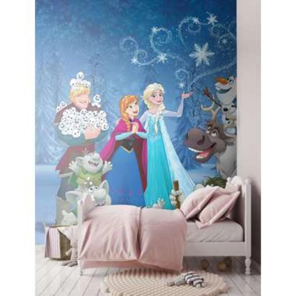 Disney Fotobehang - Frozen - Blauw - 360 X 270 Cm 3 Disney Fotobehang - Frozen - Blauw - 360 X 270 Cm - Afbeelding 3