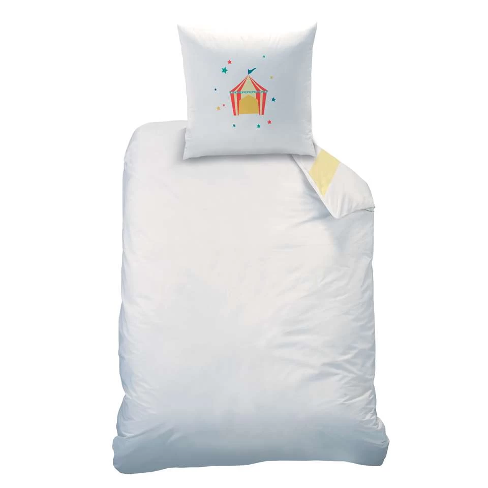 Disney Dumbo Circus - Dekbedovertrek - Eenpersoons - 140 X 200 Cm - Wit 3 Disney Dumbo Circus - Dekbedovertrek - Eenpersoons - 140 X 200 Cm - Wit - Afbeelding 3
