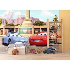 Disney Fotowand - Cars - Rood, Blauw En Beige - 360 X 254 Cm 5 Disney Fotowand - Cars - Rood, Blauw En Beige - 360 X 254 Cm -Disney 1135262508 0102