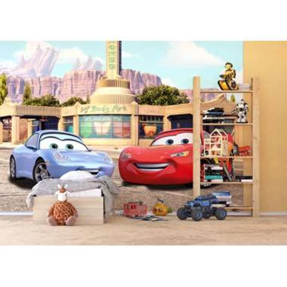 Disney Fotowand - Cars - Rood, Blauw En Beige - 360 X 254 Cm 3 Disney Fotowand - Cars - Rood, Blauw En Beige - 360 X 254 Cm - Afbeelding 3