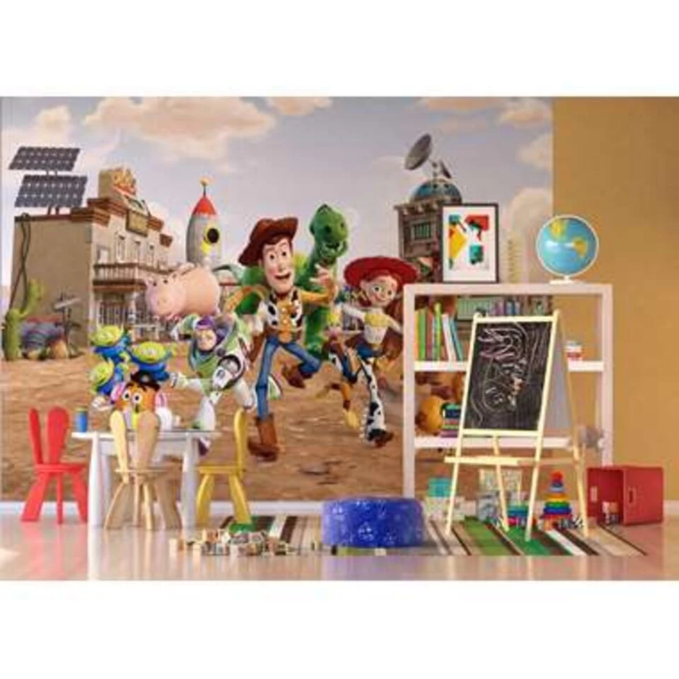 Disney Fotobehang - Toy Story - Beige, Groen En Geel - 360 X 270 Cm 2 Disney Fotobehang - Toy Story - Beige, Groen En Geel - 360 X 270 Cm - Afbeelding 2
