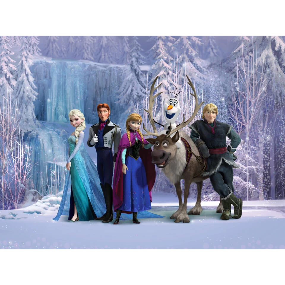 Disney Fotobehang - Frozen - Paars - 360 X 270 Cm 1 Disney Fotobehang - Frozen - Paars - 360 X 270 Cm