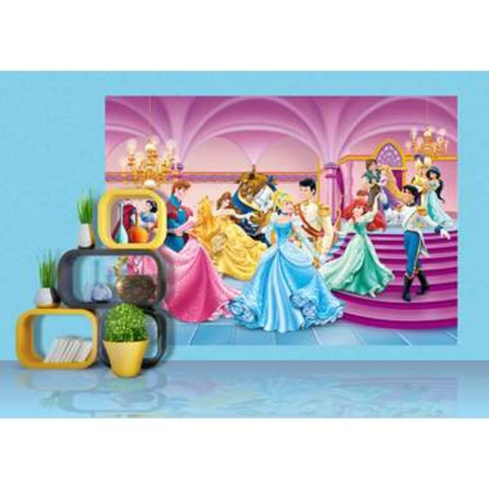 Disney Fotowand - Prinsessen - Roze, Blauw En Geel - 255 X 180 Cm 2 Disney Fotowand - Prinsessen - Roze, Blauw En Geel - 255 X 180 Cm - Afbeelding 2