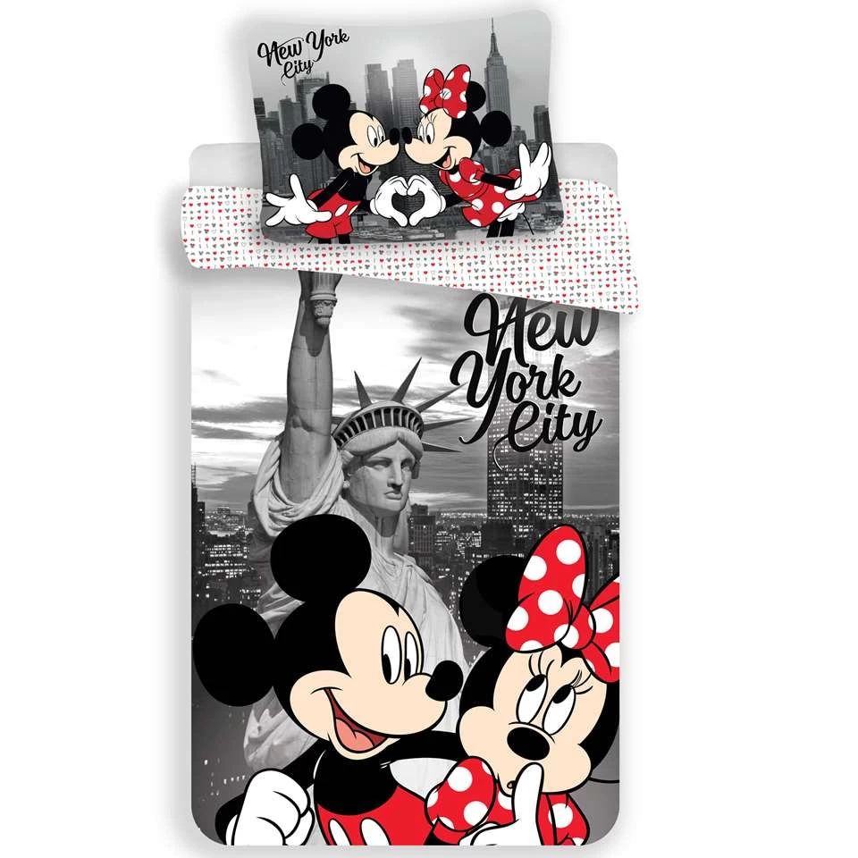Disney Minnie Mouse New York - Dekbedovertrek-140x200cm 1 Disney Minnie Mouse New York - Dekbedovertrek-140x200cm