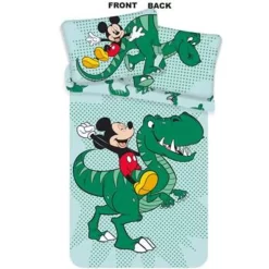 Disney Mickey Mouse Dino Baby Dekbedovertrek - 100x135cm
