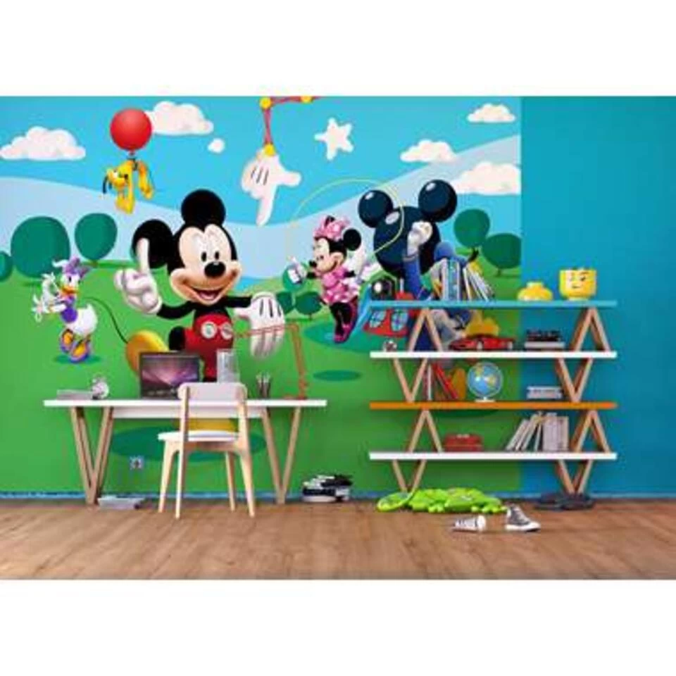 Disney Fotowand - Mickey Mouse - Groen, Blauw En Geel - 360 X 254 Cm 3 Disney Fotowand - Mickey Mouse - Groen, Blauw En Geel - 360 X 254 Cm - Afbeelding 3