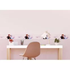 Disney Zelfklevende Behangrand - Frozen Anna & Elsa - Perzik Roze 3 Disney Zelfklevende Behangrand - Frozen Anna & Elsa - Perzik Roze -Disney 1395415015 0101