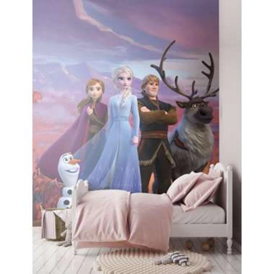 Disney Fotobehang - Frozen - Paars, Oranje En Blauw - 360 X 270 Cm 2 Disney Fotobehang - Frozen - Paars, Oranje En Blauw - 360 X 270 Cm - Afbeelding 2