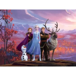 Disney Fotobehang - Frozen - Paars, Oranje En Blauw - 360 X 270 Cm