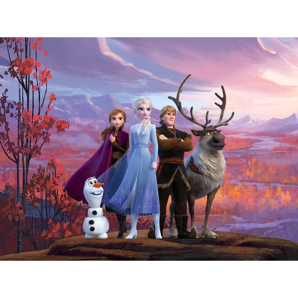 Disney Fotobehang - Frozen - Paars, Oranje En Blauw - 360 X 270 Cm 1 Disney Fotobehang - Frozen - Paars, Oranje En Blauw - 360 X 270 Cm