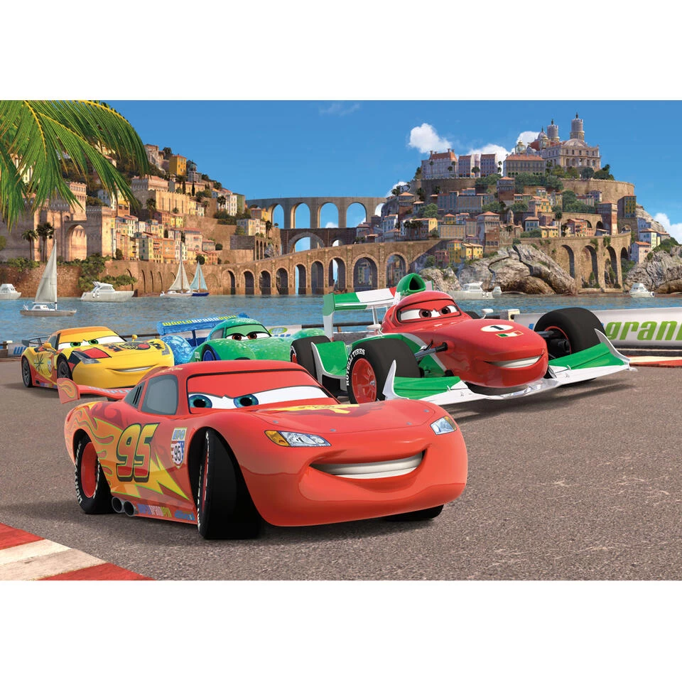 Disney Fotowand - Cars - Bruin, Rood En Groen - 360 X 254 Cm 1 Disney Fotowand - Cars - Bruin, Rood En Groen - 360 X 254 Cm