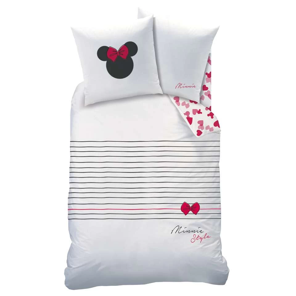 Disney Minnie Mouse Dekbedovertrek Style - Eenpersoons - 140 X 200 Cm - Katoen 4 Disney Minnie Mouse Dekbedovertrek Style - Eenpersoons - 140 X 200 Cm - Katoen - Afbeelding 4