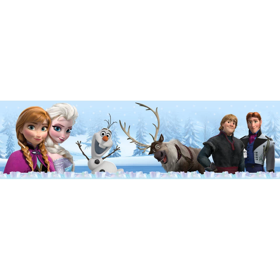 Disney Zelfklevende Behangrand - Frozen - Blauw - 14 X 500 Cm 1 Disney Zelfklevende Behangrand - Frozen - Blauw - 14 X 500 Cm