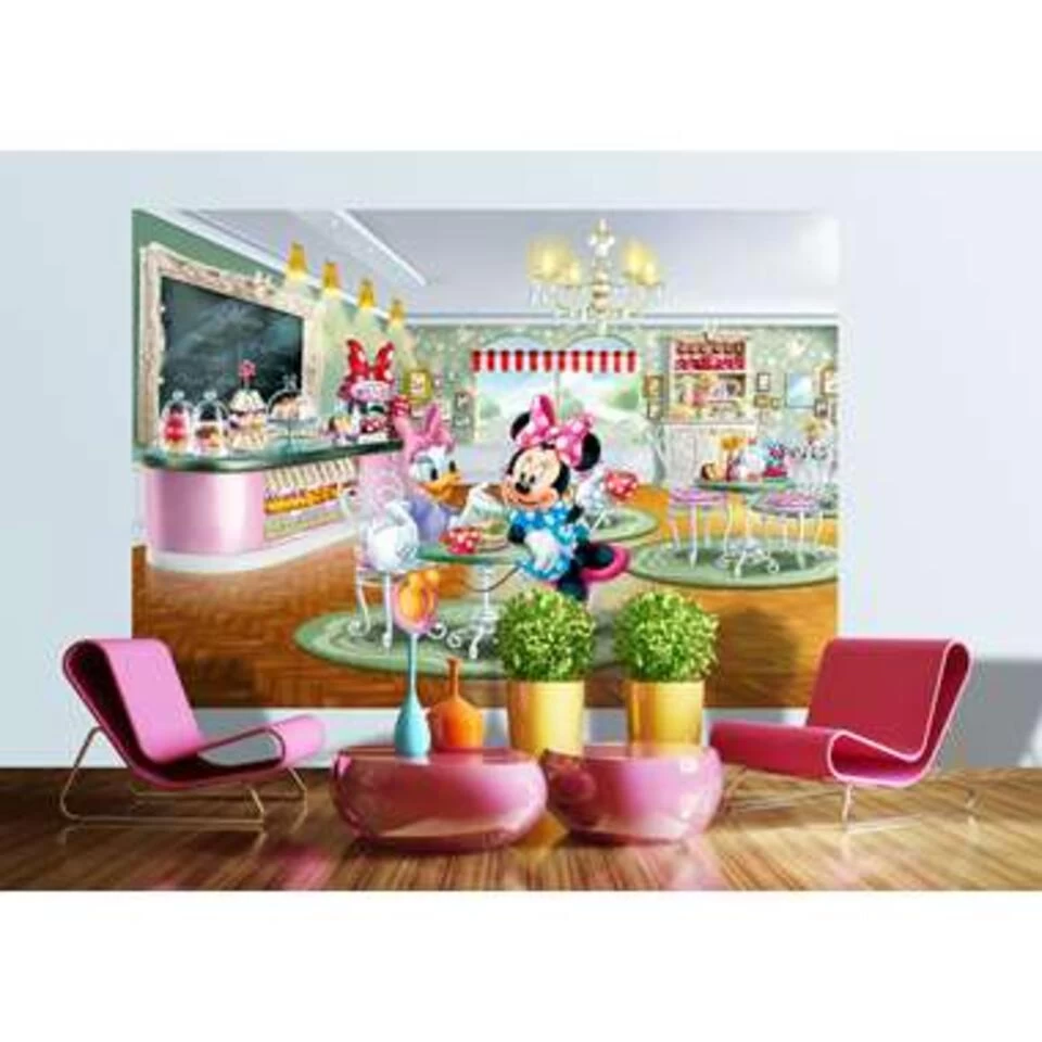 Disney Fotowand - Minnie Mouse & Katrien Duck - Groen, Roze En Blauw 2 Disney Fotowand - Minnie Mouse & Katrien Duck - Groen, Roze En Blauw - Afbeelding 2