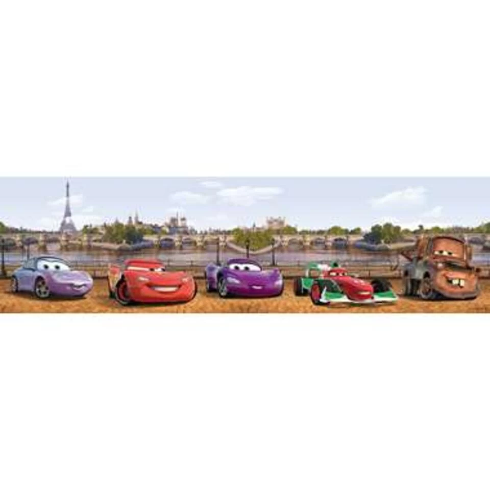 Disney Zelfklevende Behangrand - Cars - Bruin En Blauw - 14 X 500 Cm 1 Disney Zelfklevende Behangrand - Cars - Bruin En Blauw - 14 X 500 Cm