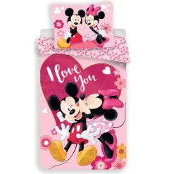 Disney Minnie Mouse I Love You - Dekbedovertrek-140x200cm