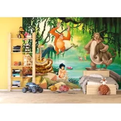 Disney Fotobehang - Jungle Boek - Groen, Blauw En Beige - 360 X 270 Cm 5 Disney Fotobehang - Jungle Boek - Groen, Blauw En Beige - 360 X 270 Cm -Disney 1677801896 0102