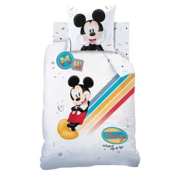 Disney Mickey Mouse Colourful - Dekbedovertrek-140x200cm -Disney 1687826793 0102