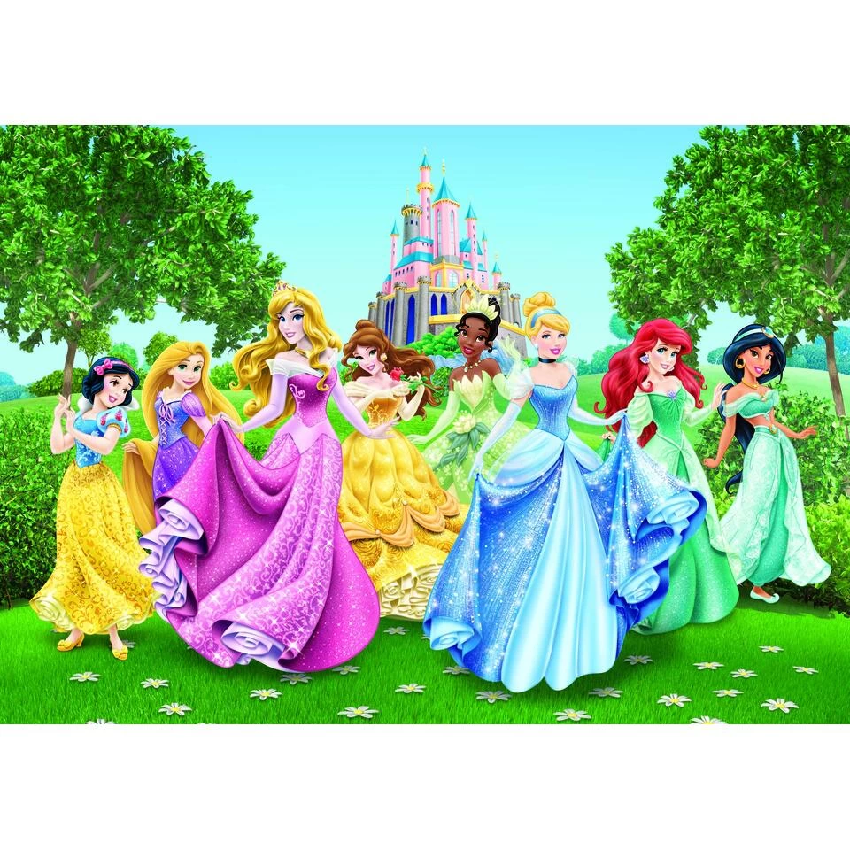 Disney Fotowand - Prinsessen - Groen, Geel En Blauw - 360 X 254 Cm 1 Disney Fotowand - Prinsessen - Groen, Geel En Blauw - 360 X 254 Cm