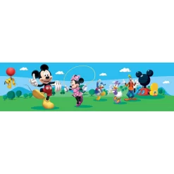 Disney Zelfklevende Behangrand - Mickey Mouse - Groen En Blauw