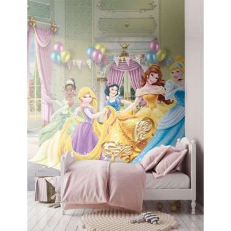Disney Fotobehang - Prinsessen - Geel, Blauw En Groen - 360 X 270 Cm 3 Disney Fotobehang - Prinsessen - Geel, Blauw En Groen - 360 X 270 Cm - Afbeelding 3