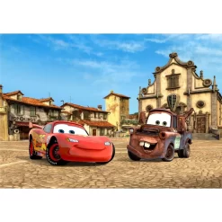 Disney Fotobehang - Cars - Rood, Blauw En Beige - 360 X 270 Cm
