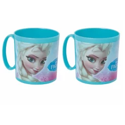 Disney Set Van 2x Stuks Plastic Frozen Thema Drink Bekers 350 Ml Voor Kinderen/peuters