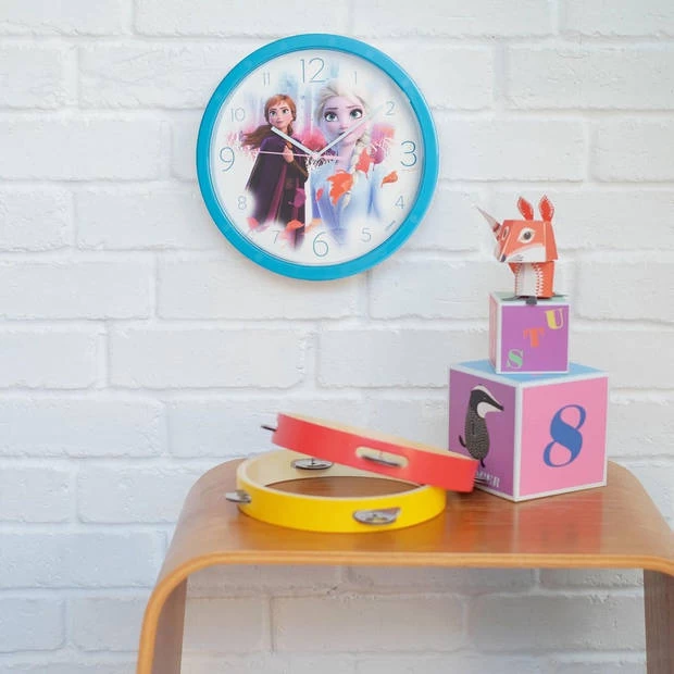 Frozen Elsa & Anna Klok Frozen Wandklok Frozen II Klok Speelgoed Frozen Elsa & Anna Disney Frozen 3 Frozen Elsa & Anna Klok Frozen Wandklok Frozen II Klok Speelgoed Frozen Elsa & Anna Disney Frozen - Afbeelding 3
