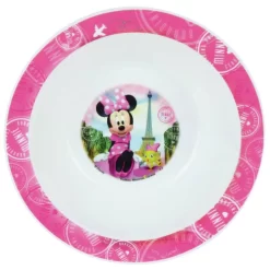 Kunststof Ontbijtbordje Diep Disney Minnie Mouse 16 Cm - Kinderservies