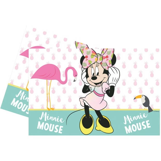 Disney Minnie Mouse Tafelkleed/tafelzeil Tropical 120 X 180 Cm - Feesttafelkleden 1 Disney Minnie Mouse Tafelkleed/tafelzeil Tropical 120 X 180 Cm - Feesttafelkleden