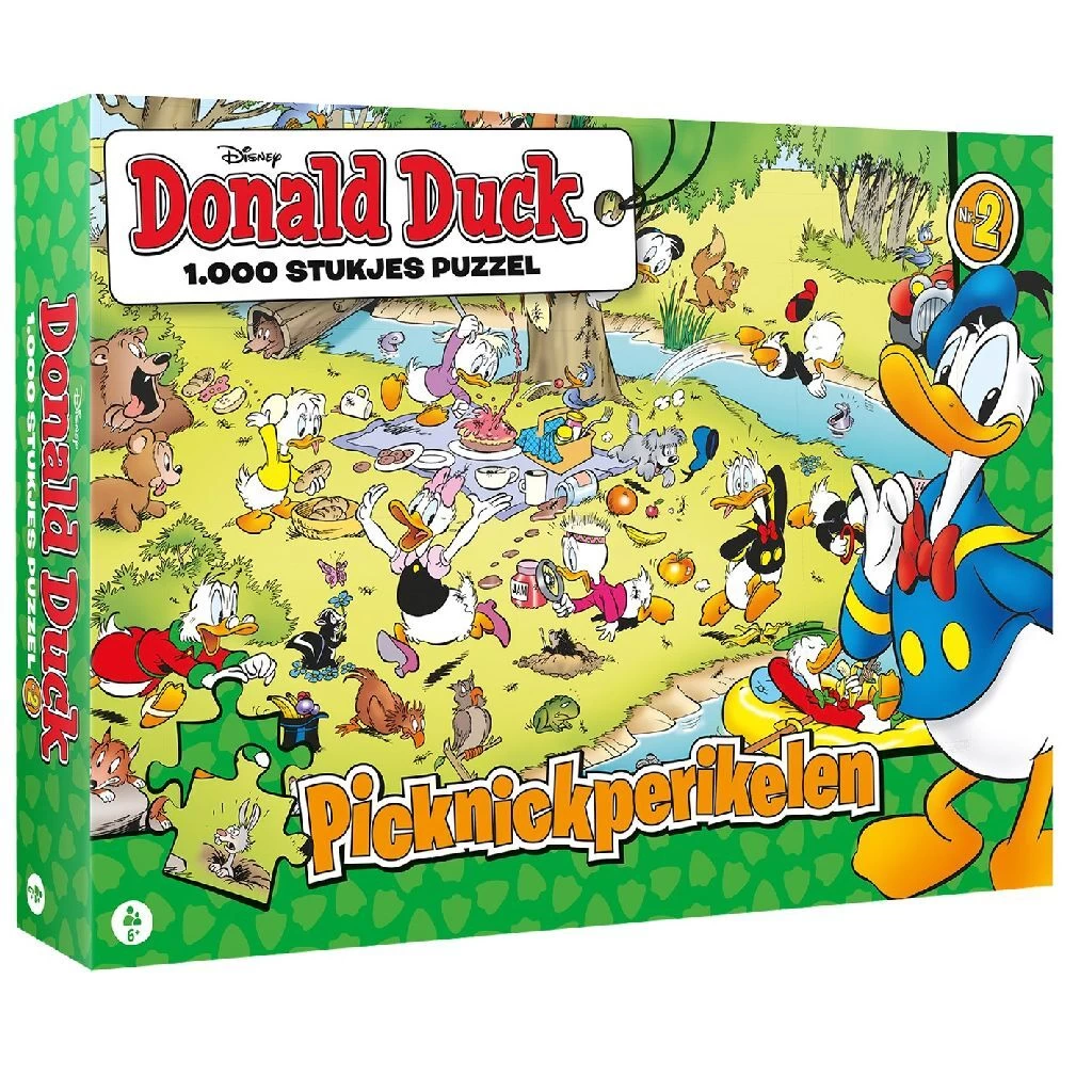 Disney Puzzel Donald Duck Picknickperikelen 1000 Stukjes 1 Disney Puzzel Donald Duck Picknickperikelen 1000 Stukjes